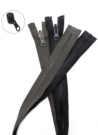 Молния трактор Т5 1 замок у/з бегунок перекидной LOGO 70см в Крыму