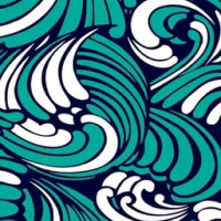 Полотно трикотажное Кулирка 30/1 набивная в рулоне  в Крыму
